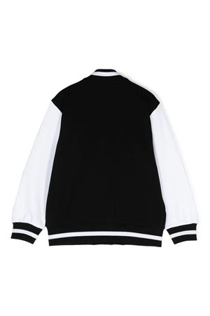 black cotton bomber BALMAIN PARIS KIDS | BV4R40Z0081930BC